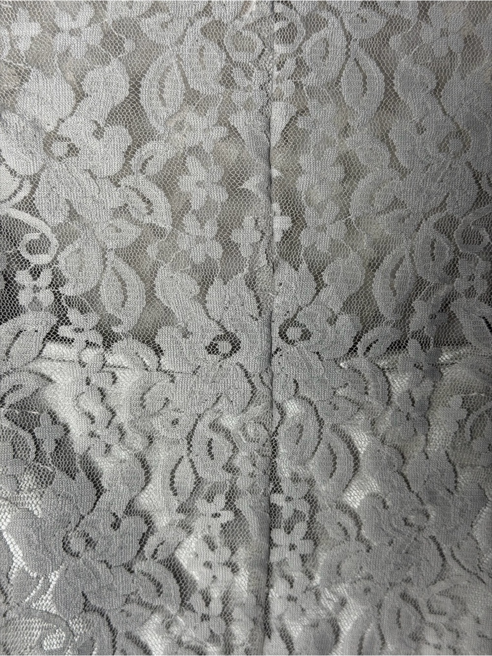 Laundry By Shelli Segal Gray Lace  Feminine Blouse with Underlined Camisole- 6 - Picture 5 of 15